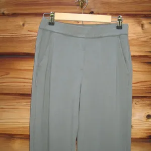 Green Soft Touch Wide Leg Pants Green Size M thumbnail 3