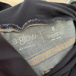 Maternity Dark Wash Skinny Jeans‎ Full Panel Comfortable Stylish Everyday thumbnail 4