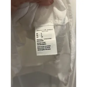 Womens American Eagle White Babydoll Style Lined Mini Dress Size Small Concert thumbnail 3