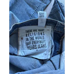 True Religion Jeans‎ Womens Sz 32 Cameron Slim Boyfriend Blue Embroidered Y2K thumbnail 10