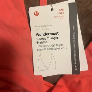 Lululemon wundermost T strap triangle Bralette thumbnail 3
