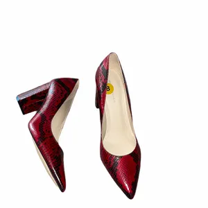 NEW MARC FISHER SNAKE PRINT Pump Heel Sandal Slip On thumbnail 6