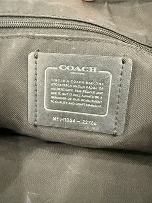 Coach Prairie Satchel Womens Gray Leather Silver Hardware Zip cute preppy y2k thumbnail 6