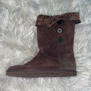 UGG Lo Pro Mid Calf Button Boot - Chocolate Brown thumbnail 6