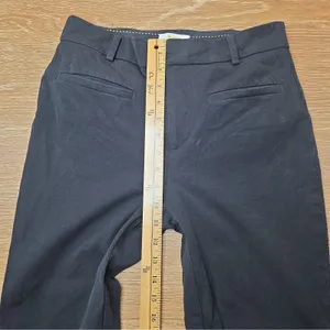Maeve Anthropologie Pants Women 4 Black Cropped Straight Ankle Stretch Trouser thumbnail 5