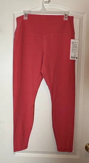 Lululemon Align HR Pant 28” size 14 NWT Sold Out Color: DTRE (Dessert Red). thumbnail 1