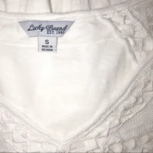 LUCKY BRAND small oversized basic white blouse thumbnail 5