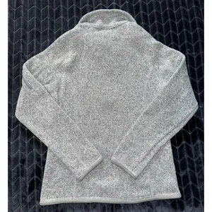 Patagonia Women's Gray Better Sweater 1/4 Zip Sweatshirt Embroidered Sz Small thumbnail 5