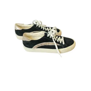 Madewell Women Shoes Sidewalk Low Top‎ Animal Print Leather Sneakers AA177 Sz.6 thumbnail 4
