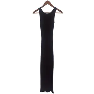 AEXAE Brown Rib Knit Tank Maxi Dress Bodycon‎ Stretch XS thumbnail 8