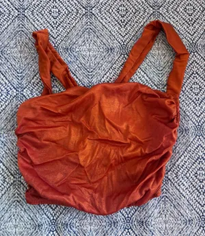 Urban Outfitters Orange Corset Going Out Top thumbnail 1