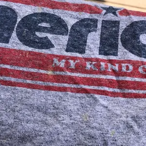 Vintage Y2K Retro Grey red "America My Kind Of Place" cotton t-shirt tee top short sleeve Sz M thumbnail 8