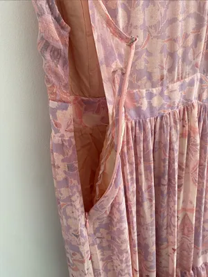 Free People Wear It Out Pink Tiered Ruffle Maxi Dress Size 4 thumbnail 6