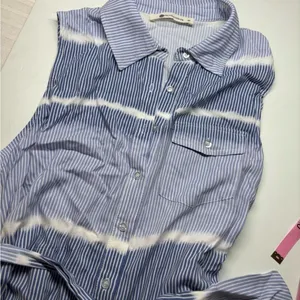 The Impeccable Pig Button-Down Sleeveless Dress - Blue & White - M thumbnail 7