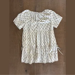 madewell cotton-linen lorelei clip polka dot mini dress thumbnail 2