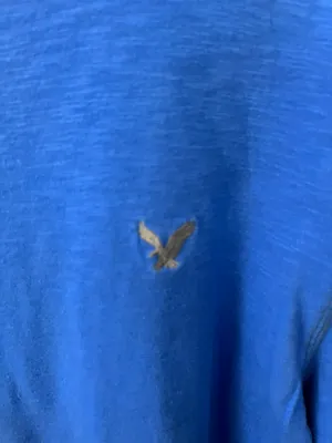 American Eagle Size Medium Blue Long Sleeve Top thumbnail 6