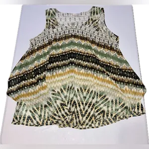 💜 Established 1962 Colorful Boho Flowy Tank Top Blouse thumbnail 2