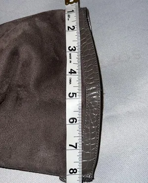 Amelia Grace knee high gray side zip heeled boots. Size 9M thumbnail 11