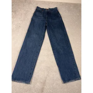 Madewell Blue Jeans Baggy Straight Leg 24 High Rise‎ Denim Pants Cotton Hemp thumbnail 2
