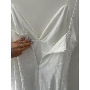 Lulus Mindful Muse White Floral Burnout Skater Mini Dress Size XL Bridal Beach thumbnail 9