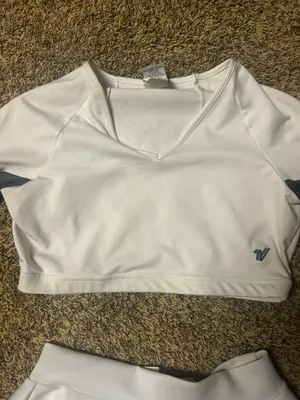 Cheerleader Costume White Size M thumbnail 2