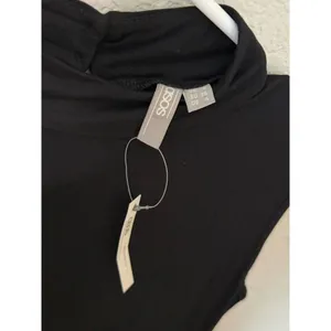 ASOS Maternity Black Bodycon Lace Up Slit Midi Dress Size US 4 NWT thumbnail 2