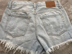 Aeropostale Vintage High Rise Light Wash Denim Shorts thumbnail 2