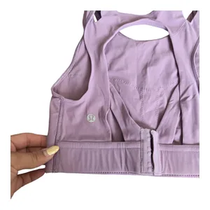 Lululemon Strong Front Purple Bra Medium Support Size: 4 thumbnail 4