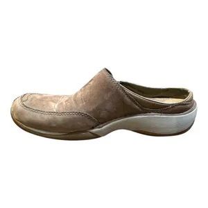 Merrell Primo Scoop Mules Womens 7 Brown Nubuck‎ Leather Slip On Clogs Comfort thumbnail 2