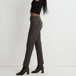 Madewell The Perfect Vintage Crop Jeans High Rise Stretch Washed Black NWT thumbnail 4