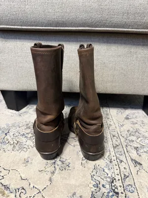 FRYE Harness 12R Boots in Smoke Brown thumbnail 8