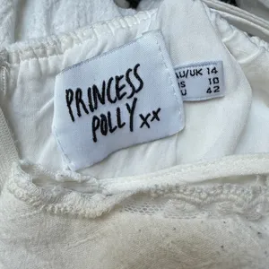 Princess Polly Boho Dainty Coastal Babydoll Ethereal Tiered Mini Dress‎ 10 White thumbnail 4