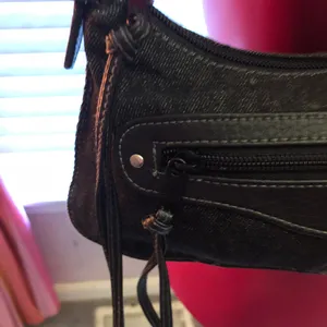 Vintage early 2000s Steve Madden mini shoulder bag black denim thumbnail 6