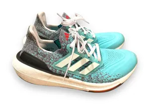 Adidas Ultraboost Light Flash Aqua Blue Low Top‎ Running Shoes Sz 8.5 Women's thumbnail 1