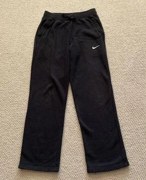 Nike Black Fleece Lined Pants Sweatpants Joggers Size Small Women’s EUC thumbnail 1
