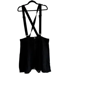 Agnes Orinda Black Denim Suspender Overall Skirt Plus Size 2X New thumbnail 9