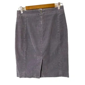 J. Crew Womens Skirt Gray Corduroy ‎ Sz 2 thumbnail 4