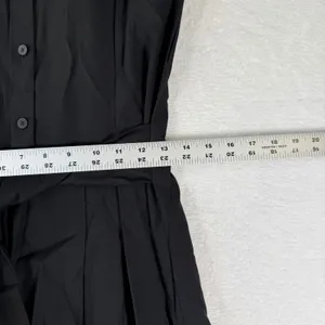 Mango MNG Black Sleeveless Maxi Dress 423TIBI Sustainable Viscose NWT Womens 6 M thumbnail 4