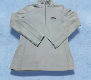 Patagonia Light Blue Women's Quarter-Zip Fleece Pullover XS thumbnail 1