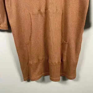 FREE PEOPLE Beach‎ Phoenix Ribbed Mini Dress Size S Small Brown Coverup Vacation thumbnail 7
