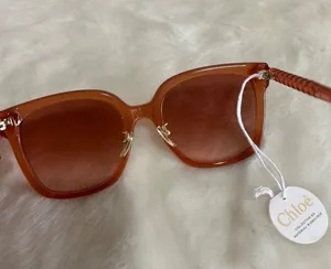 Chloé Core 56mm Square Sunglasses Nude Nude Orange Womens Size NS thumbnail 9