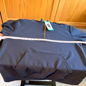NEW Skechers GOwalk Gorpcore. XL Black Quarter Zip Pullover Gold Zipper NWT thumbnail 6