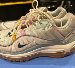 Nike White and Multi Color Air Max Sneakers thumbnail 1