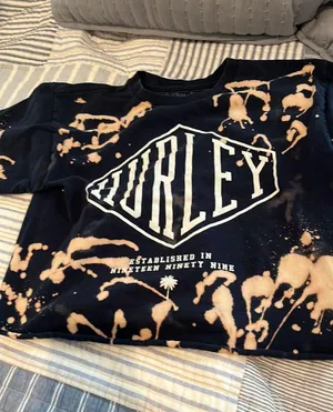 Hurley Crop Top Acid Wash Vintage thumbnail 1