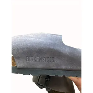 Birkenstock gray women’s leather suede shoe sandal size 5.5 (36) SKU 4298 thumbnail 4