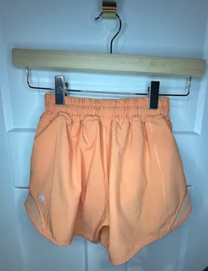 Lululemon Orange Hotty Hot 4” - Size 0 thumbnail 2