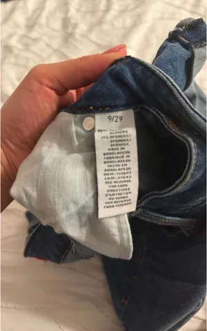 Dark blue denim shorts thumbnail 3