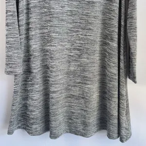 Old Navy Swing Dress Women XL‎ Gray Space Dye Long Sleeve Knit Babydoll Layer thumbnail 5