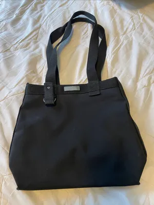 Nine West Black Shoulder Tote Bag thumbnail 1