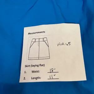 Lands End Blue‎ Swim Skirt with Attached Brief Size 16 Mini Skort Side Slit thumbnail 7